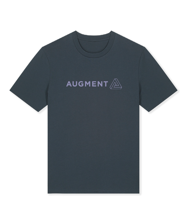 Футболка AUGMENT ENIGMA; T-Shirt INDIA INK GREY - Logo LAVENDEL