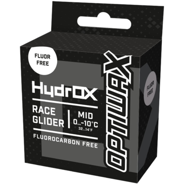 Гоночный бесфторовый парафин HydrOX Race Glider Mid, 60g 0…-10 °C