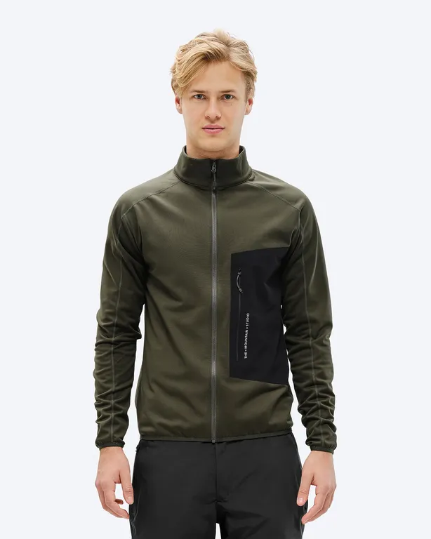 Флис Techno Grid Fleece T-Neck Forest Green