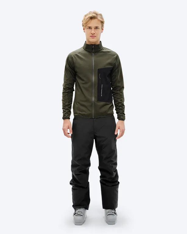 Флис Techno Grid Fleece T-Neck Forest Green