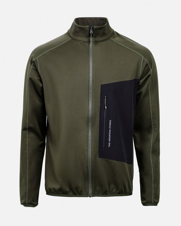 Флис Techno Grid Fleece T-Neck Forest Green