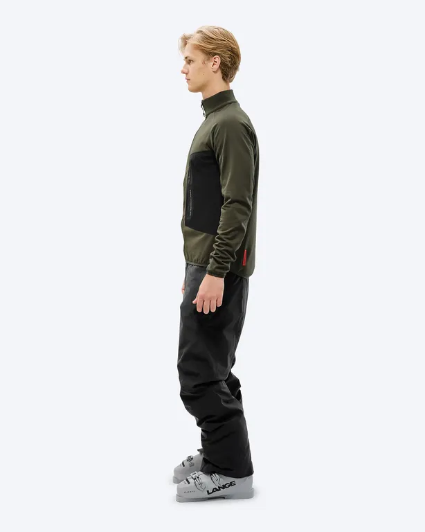 Флис Techno Grid Fleece T-Neck Forest Green